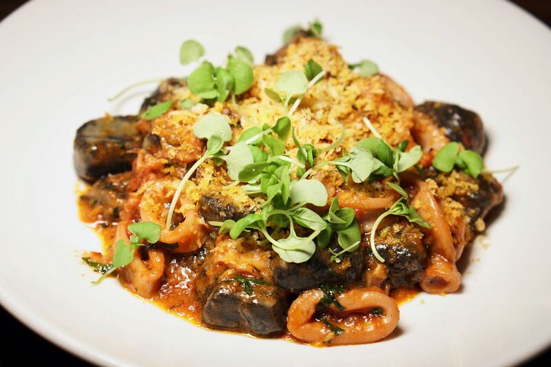 Squid ink gnocchi at Terzo MdR. Photo by The Foodie Biz