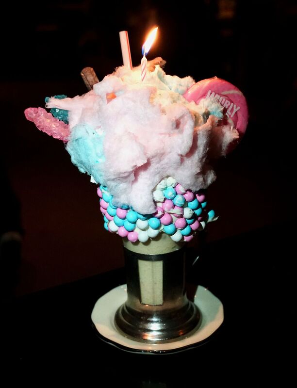 Cotton candy shake at Black Tap. Photo by The Foodie Biz