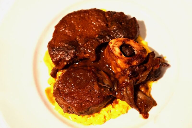 Veal ossobucco at Celestino, photo taken by the Foodie Biz