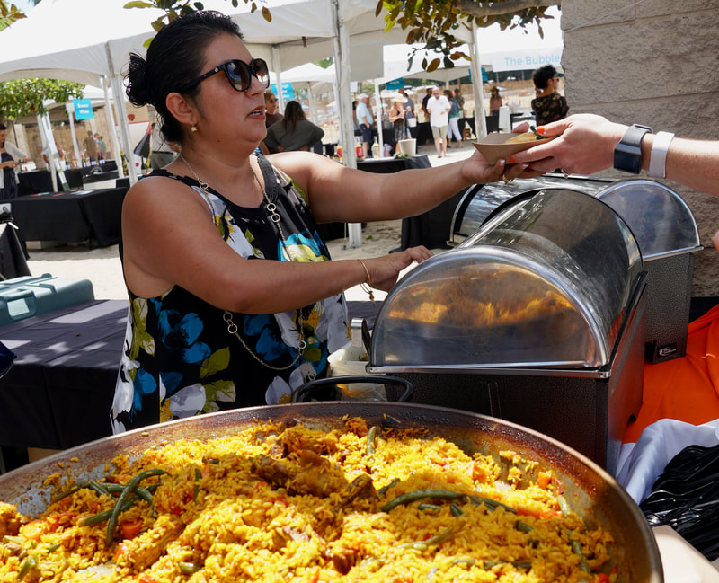 Paella at Pacific Wine and Food Classic, photo by the Foodie Biz
