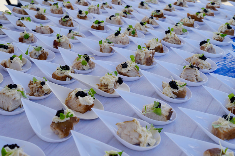 Swordfish at Pacific Wine and Food Classic, photo by the Foodie Biz