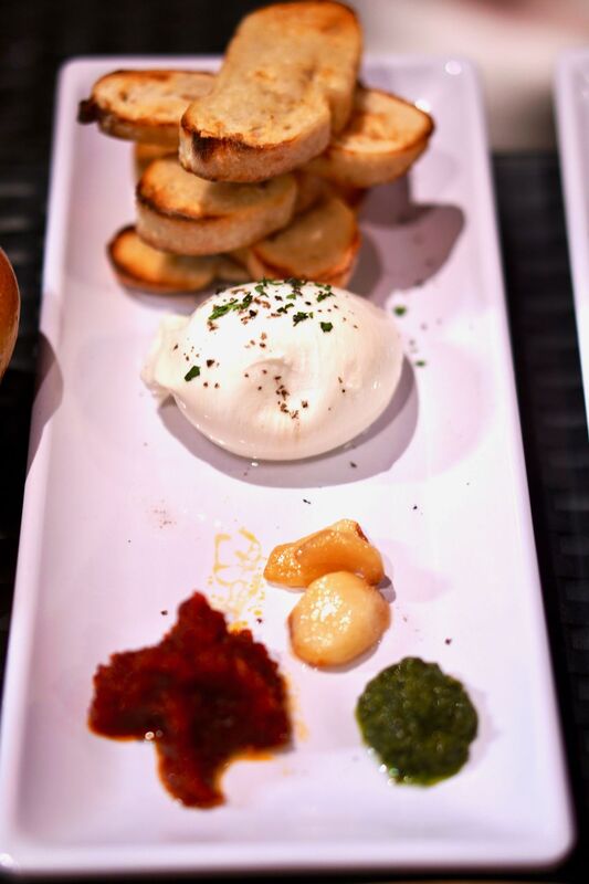 Burrata at The Dudes Brewing Co. Photo by The Foodie Biz