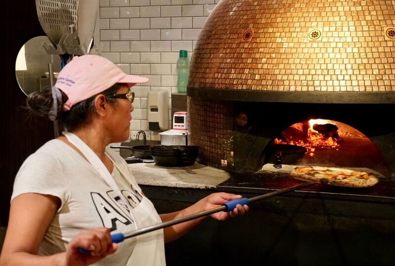 Pizza oven at Terzo MdR. Photo by The Foodie Biz