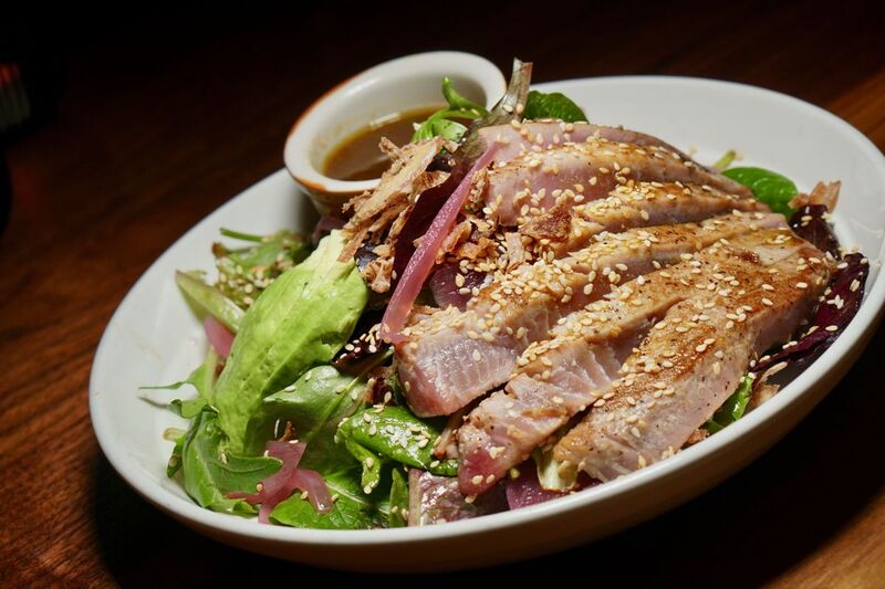 Seared ahi salad at The Conference Room. Photo by The Foodie Biz