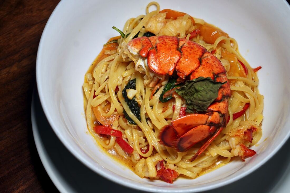 Lobster spaghetti at The Conference Room in Playa Vista. Foodie Biz